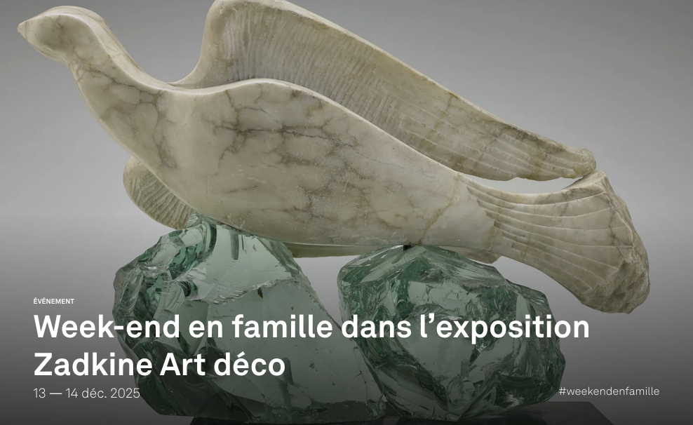 Illustration. Musée Zadkine, Paris. Week-end en famille dans l|exposition Zadkine Art déco. La fête avant les fêtes. 2025-12-13